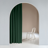 Штора рогожка изумруд 165х270 см Волшебная Ночь Рогожка (791099)