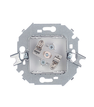 Розетка телевизионная Simon 15 встраиваемая алюминий (1591475-033)