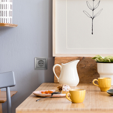 Розетка Legrand Valena встраиваемая алюминий (694342)