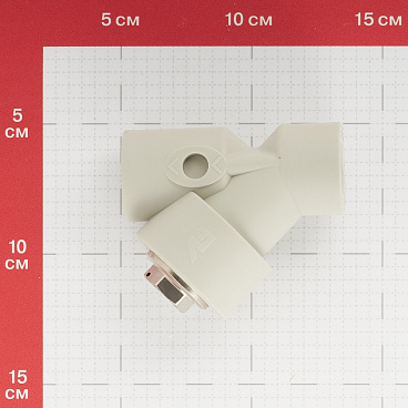 Фильтр полипропиленовый FV-Plast косой 20 мм В/В сетчатый (308021)