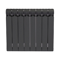 Радиатор биметаллический Rifar Monolit 500 мм 8 секций 3/4 боковое подключение серый