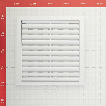 Решетка вентиляционная пластиковая приточно-вытяжная Era РРП 200х200 мм регулируемая белая