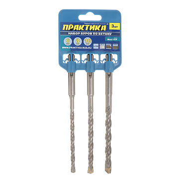 Набор буров SDS-plus Практика 6-10 мм (3 шт.) (648-700)