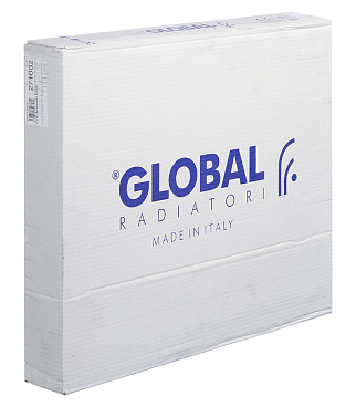 Радиатор биметаллический Global Style Extra 500 мм 6 секций 1" боковое подключение белый