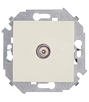 Розетка телевизионная Simon 15 встраиваемая слоновая кость (1591475-031)