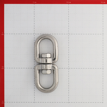 Вертлюг петля-петля d8 мм нержавеющая сталь