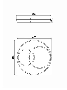 Потолочный светильник Freya FR10029CL-L70B