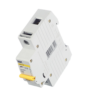 Автоматический выключатель модульный IEK Karat ВА 47-29 1P 16А тип C 4,5 кА 230/400 В (MVA20-1-016-C)