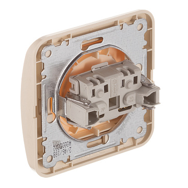 Розетка Makel Mimoza встраиваемая бежевая (25022)