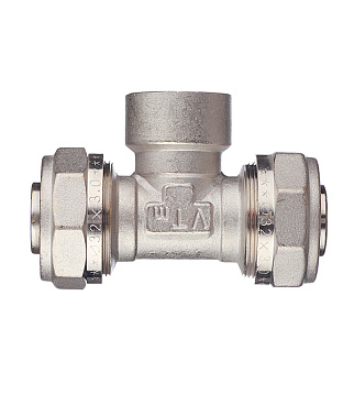 Тройник VALTEC (VTm.332.N.320632) 32 обж(ц) х 1 ВР(г) х 32 обж(ц)