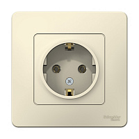 Розетка Systeme Electric Blanca встраиваемая молочная (BLNRS001012)