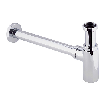 Сифон для раковины Wirquin Linies 1 1/4х32 мм без выпуска с отводом хром (31608002/30987189)