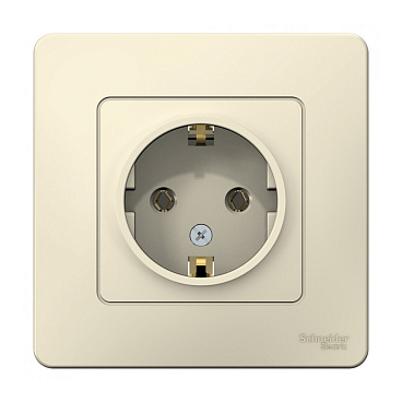 Розетка Systeme Electric Blanca встраиваемая молочная (BLNRS001012)