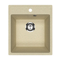 Мойка для кухни Ulgran Practik 43х49х20 см врезная искусственный камень слоновая кость