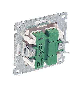 Переключатель Hegel Master одноклавишный встраиваемый белый (ВС10-471)