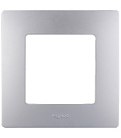 Рамка Legrand Etika одноместная алюминий (672551)