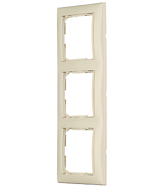 Рамка Legrand Valena трехместная слоновая кость (695633)