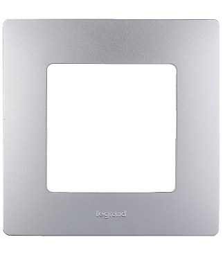 Рамка Legrand Etika одноместная алюминий (672551)