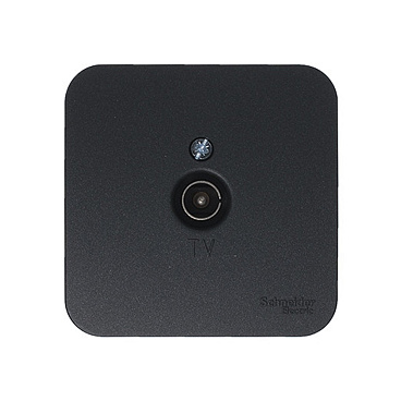 Розетка телевизионная Systeme Electric Blanca накладная антрацит (BLNTA000016)