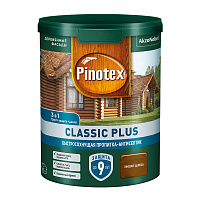 Антисептик Пинотекс/Omnitex Classic Plus 3 в 1 декоративный для дерева тиковое дерево 0,9 л