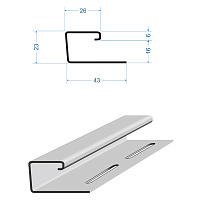 J-профиль Docke 3000 мм киви