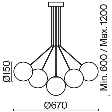 Подвесной светильник Freya FR5531CL-13BS