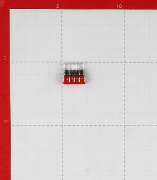 Клемма на 4 провода Wago 0,5-2,5 кв.мм самозажимная без пасты (100 шт.) (2273-204/2667)