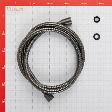 Шланг для душа Lavelly 1500 мм металлический оружейная сталь (1023753)