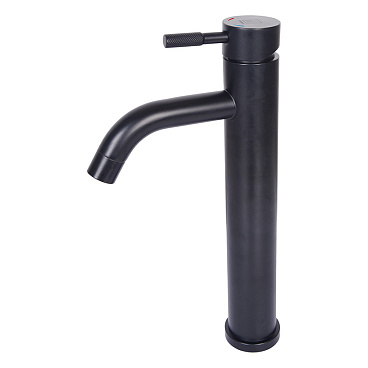 Смеситель для раковины высокий ARGOtech Solid однорычажный черный (35-14 SOLID black)