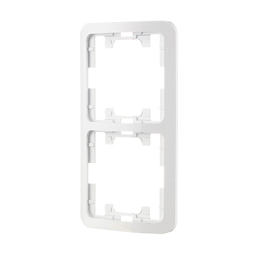 Рамка Makel Mimoza двухместная белая (22012)