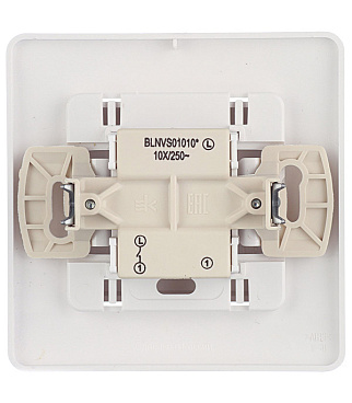 Выключатель Systeme Electric Blanca одноклавишный встраиваемый белый (BLNVS010101)