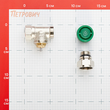 Клапан термостатический Arrowhead Element 1/2 ВР(г) х 1/2 НР(ш) для радиатора (212022)