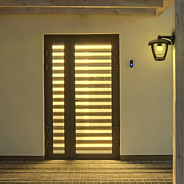 Светильник садово-парковый настенный Svet Сити Дели 2 черный E27 60 Вт IP44 (1202-02021)