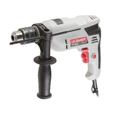 Дрель сетевая ударная Зубр ДУ-710 ЭРМ2 710 Вт ключевой патрон