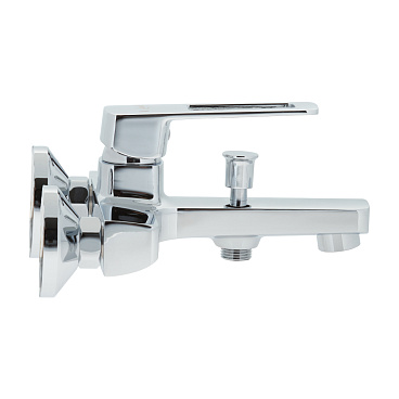 Смеситель для ванны Lavelly Prime хром однорычажный с коротким изливом с лейкой (672210)