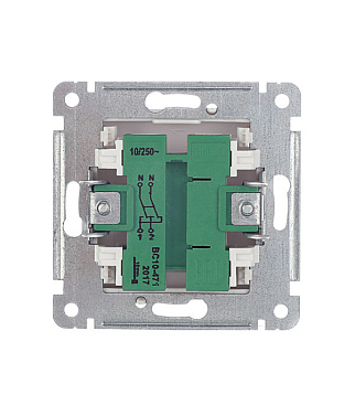 Переключатель Hegel Master одноклавишный встраиваемый белый (ВС10-471)