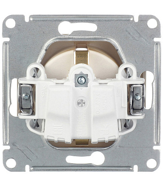 Розетка Systeme Electric Glossa встраиваемая титан (GSL000443)