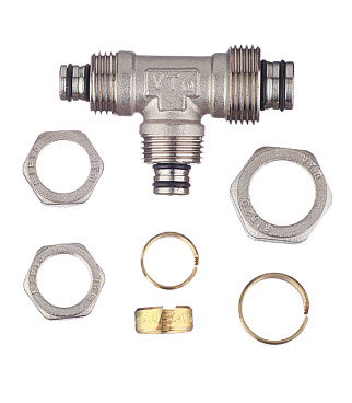 Тройник VALTEC (VTm.331.N.201616) 20 обж(ц) х 16 обж(ц) х 16 обж(ц)