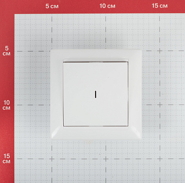Выключатель Svet одноклавишный встраиваемый белый с подсветкой (SV1001-0008)