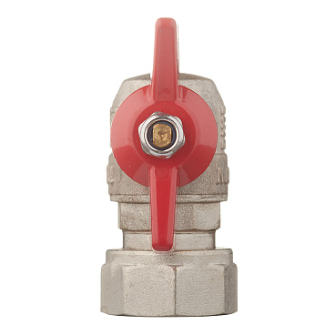 Кран шаровой латунный Valtec Base 3/4 ВР(г) х 1/2 НР(ш) бабочка с накидной гайкой угловой (VT.267.N.0405)