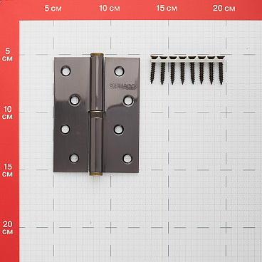 Петля Fuaro карточная левая разъемная 100х75 мм бронза