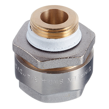 Адаптер трубный Simplex Plus 1/2 х G 3/4 ЕК для стальных труб (F13063)