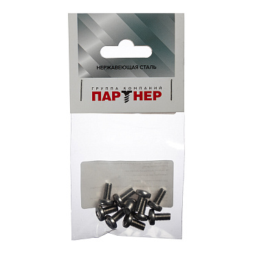Винт нержавеющая сталь M5x10 мм DIN 7985 полукруглая головка (10 шт.)