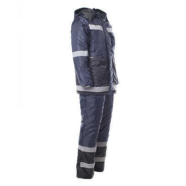Костюм рабочий мужской утепленный Спрут Метео 48-50 рост 182-188 см темно-синий/черный