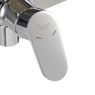 Смеситель для ванны Corsa Deco CX хром однорычажный с длинным изливом с лейкой (FBTCX3)
