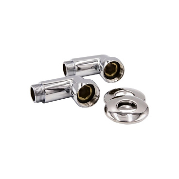 Соединитель угловой для полотенцесушителя VRT 1 ВР(г) х 3/4 НР(ш) хром