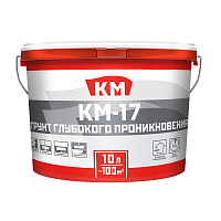 Грунт КМ-17 глубокого проникновения ведро 10 л