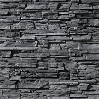 Искусственный камень White Hills Фьорд Лэнд угольно-черный (24 шт.=0,8 кв.м)