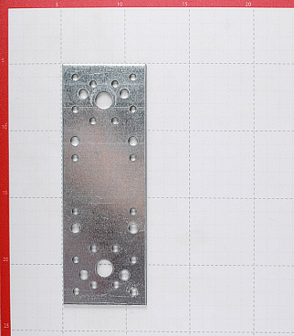 Пластина крепежная оцинкованная 180х65х2.0 мм