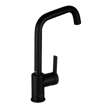 Смеситель для кухни Swedbe Diana черный с высоким изливом однорычажный (1041B)